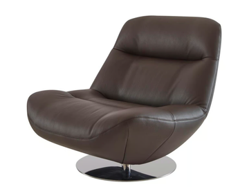 MANAROLA - Swivel leather armchair by Ligne Roset - view 3